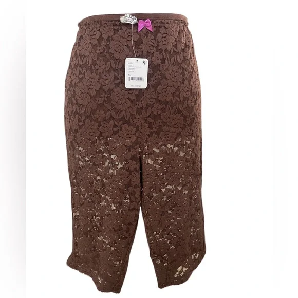 Free People All Day Women's Wear Lace Caprice in brown ,Large - Picture 7 of 7